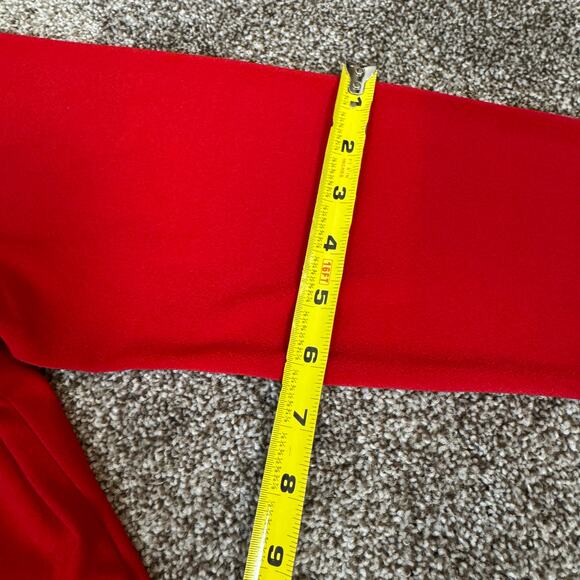 Lauren Ralph Lauren Womens Size XL Deed Red Long Sleeve Popover Top Keyhole Neck - Picture 11 of 11